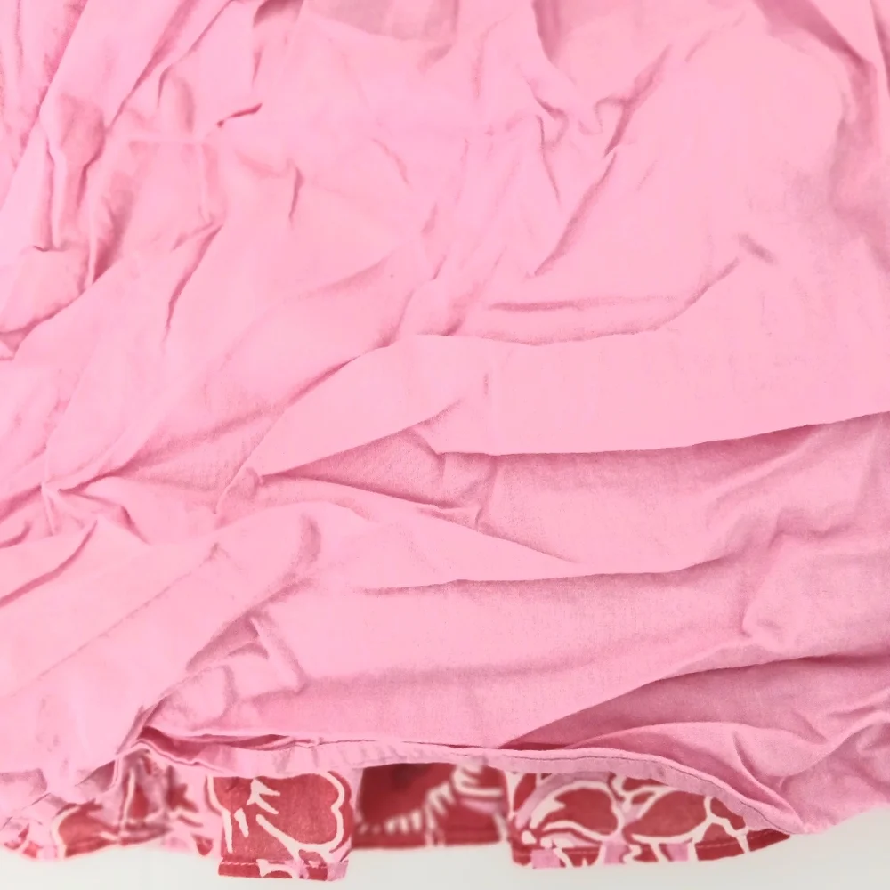 Crewcuts Dress Girls Size 8 Pink and Red Smocked‎ Top Floral Lined Pullover